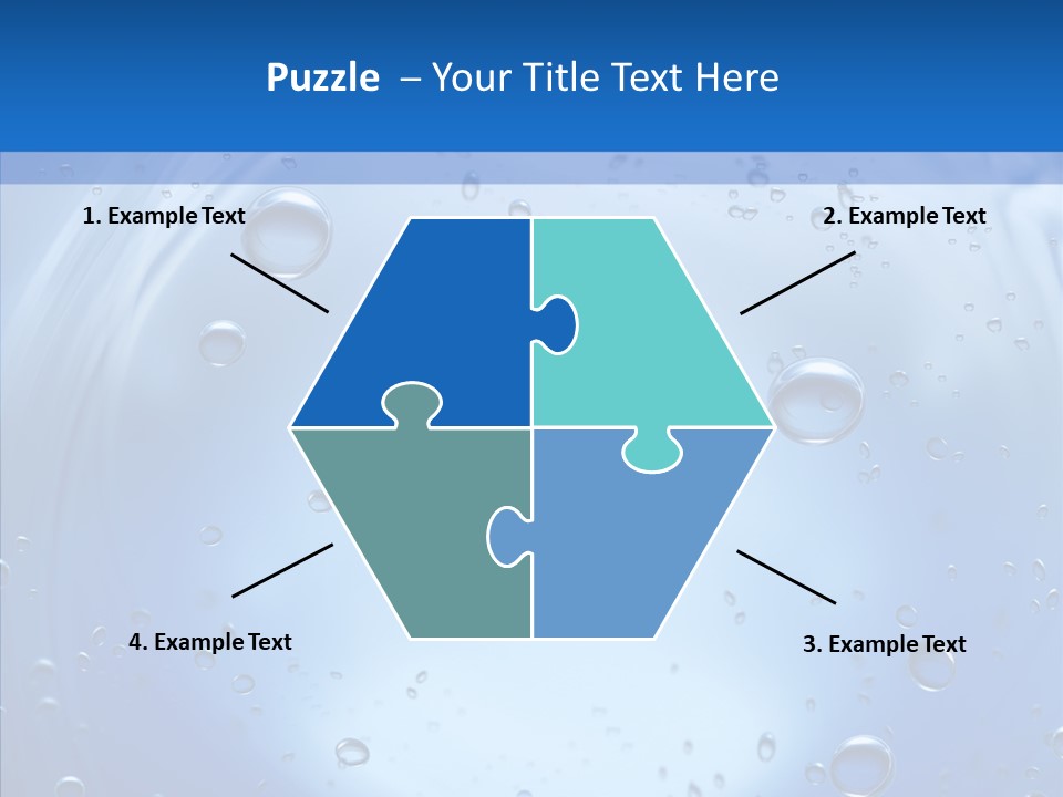 Underwater Blue Oceanlight PowerPoint Template