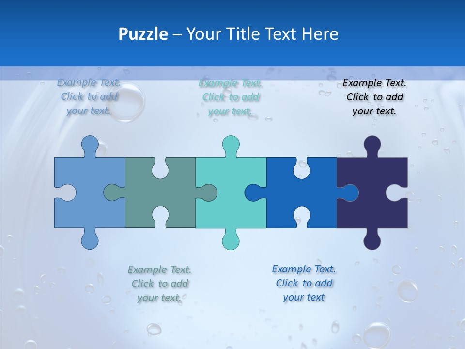 Underwater Blue Oceanlight PowerPoint Template