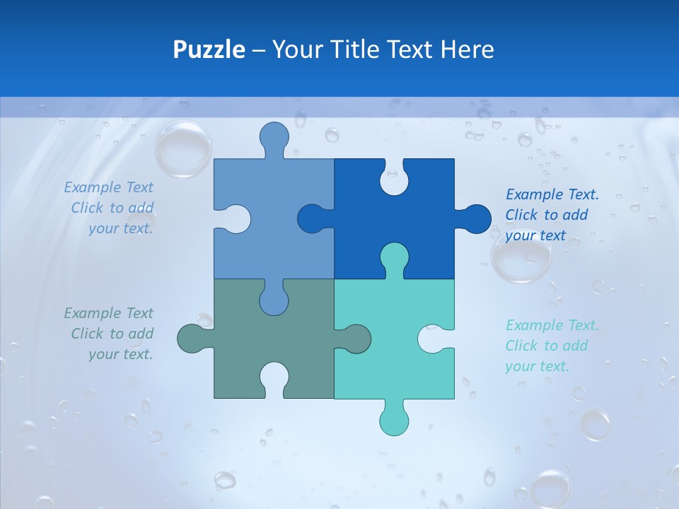 Underwater Blue Oceanlight PowerPoint Template