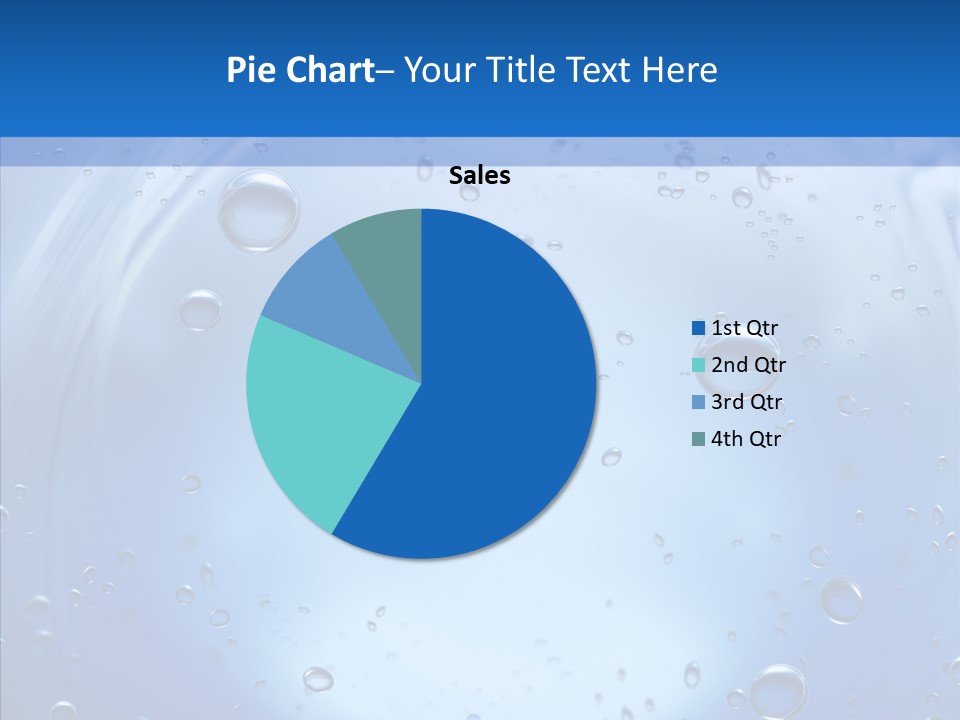Underwater Blue Oceanlight PowerPoint Template