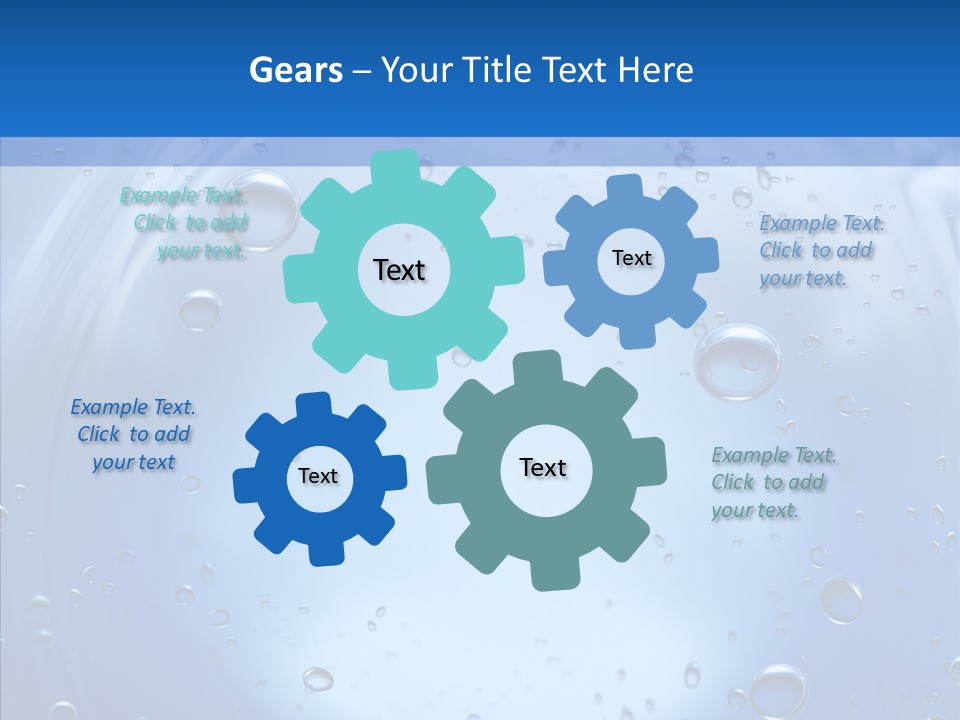 Underwater Blue Oceanlight PowerPoint Template