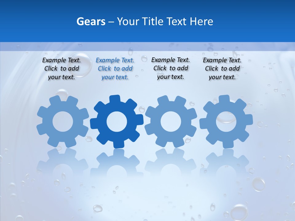 Underwater Blue Oceanlight PowerPoint Template