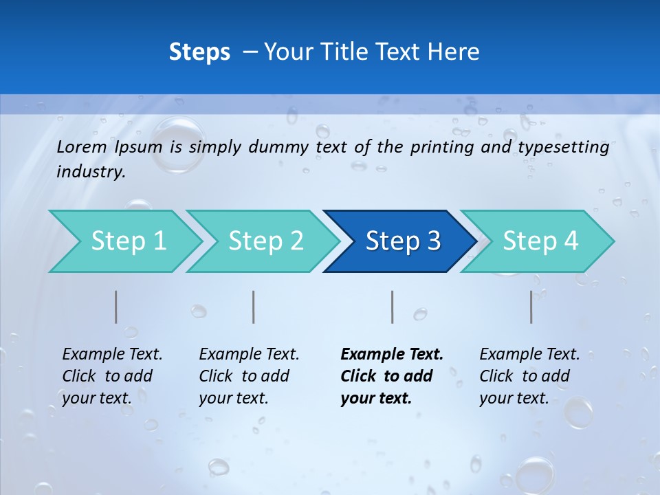 Underwater Blue Oceanlight PowerPoint Template