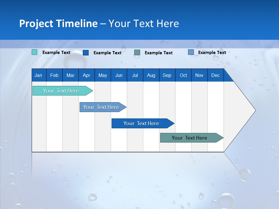 Underwater Blue Oceanlight PowerPoint Template