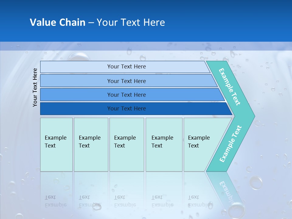 Underwater Blue Oceanlight PowerPoint Template