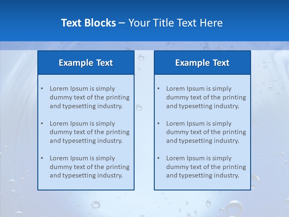 Underwater Blue Oceanlight PowerPoint Template