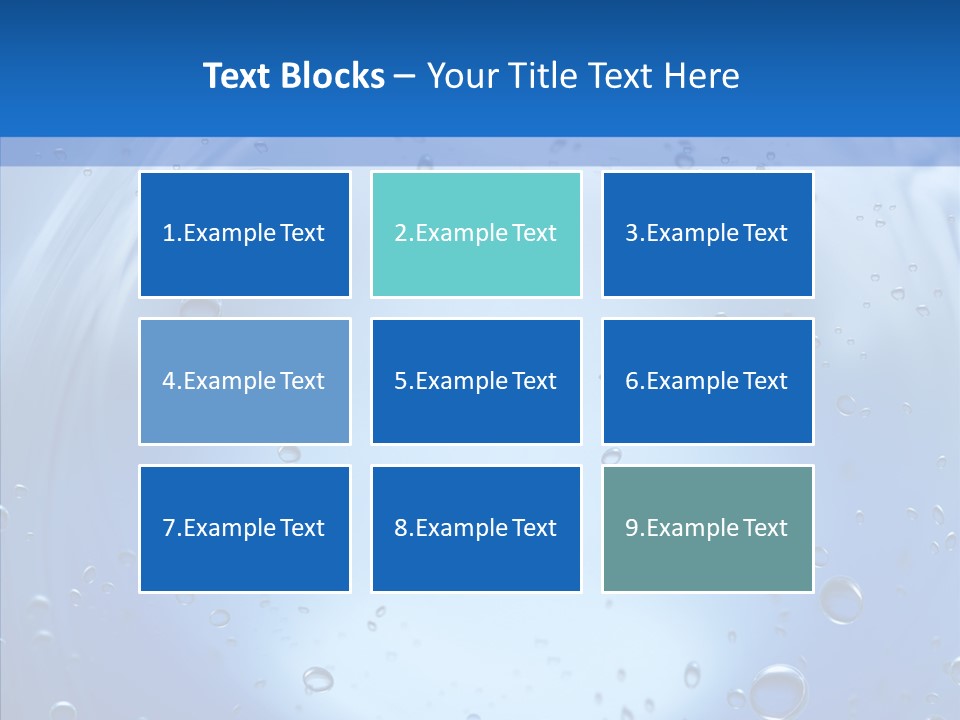 Underwater Blue Oceanlight PowerPoint Template