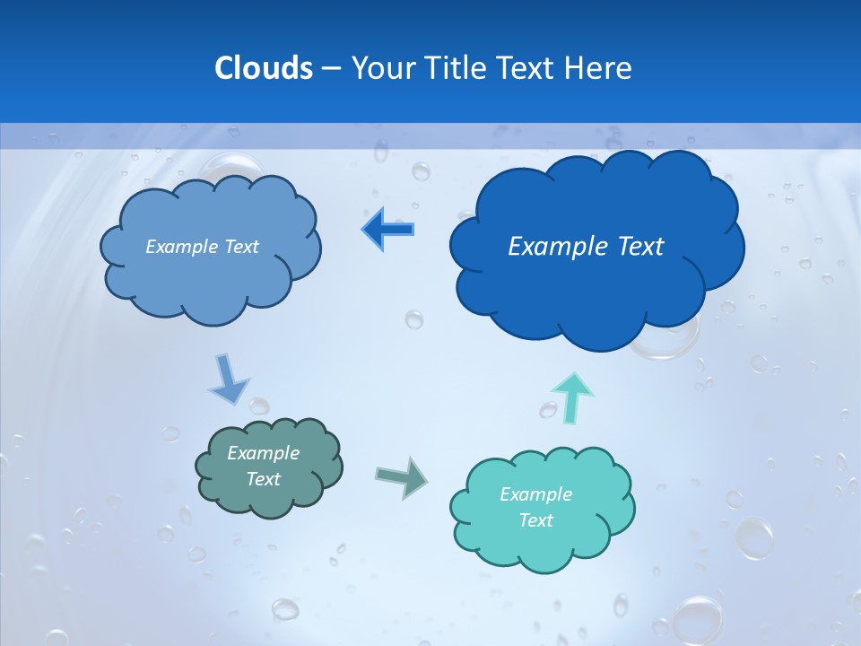Underwater Blue Oceanlight PowerPoint Template