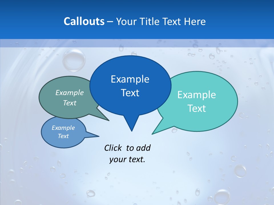 Underwater Blue Oceanlight PowerPoint Template