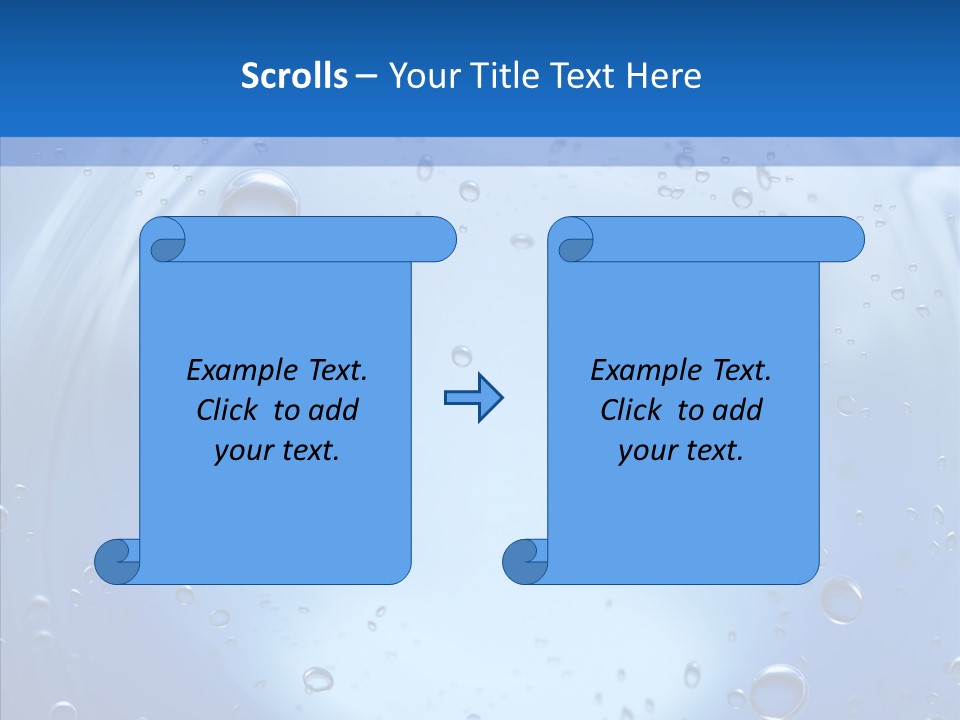 Underwater Blue Oceanlight PowerPoint Template