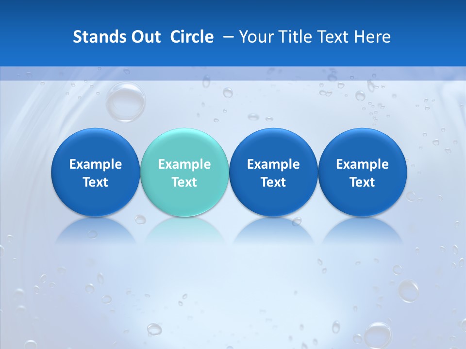 Underwater Blue Oceanlight PowerPoint Template