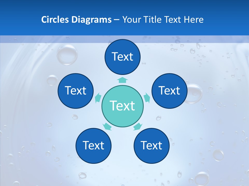 Underwater Blue Oceanlight PowerPoint Template