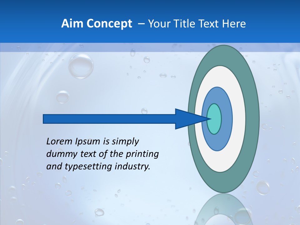 Underwater Blue Oceanlight PowerPoint Template