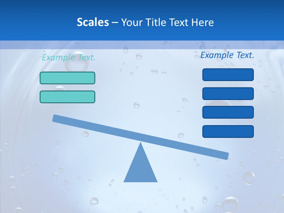 Underwater Blue Oceanlight PowerPoint Template