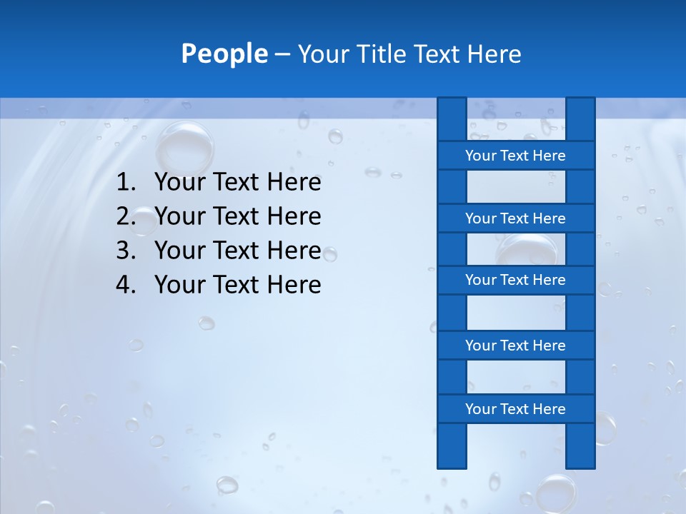 Underwater Blue Oceanlight PowerPoint Template