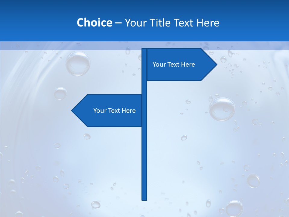 Underwater Blue Oceanlight PowerPoint Template