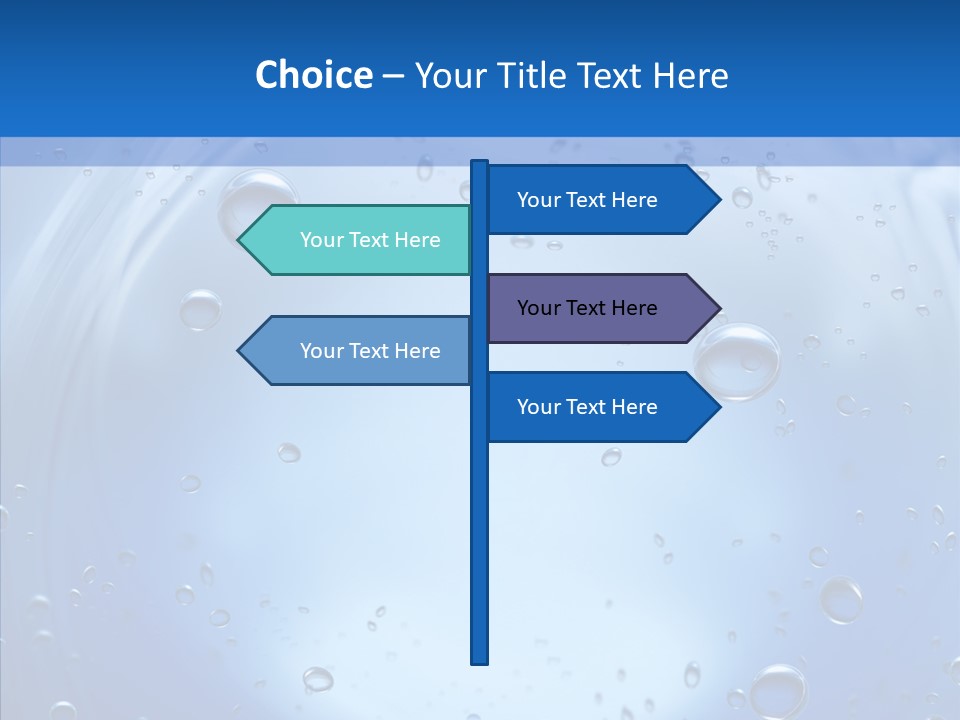 Underwater Blue Oceanlight PowerPoint Template