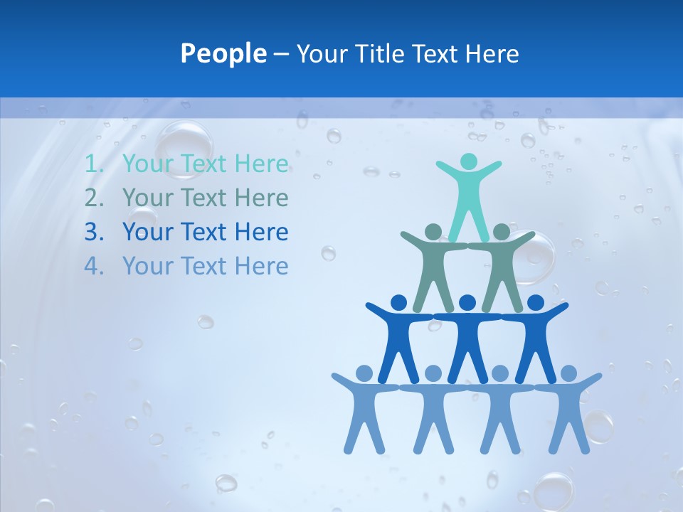 Underwater Blue Oceanlight PowerPoint Template