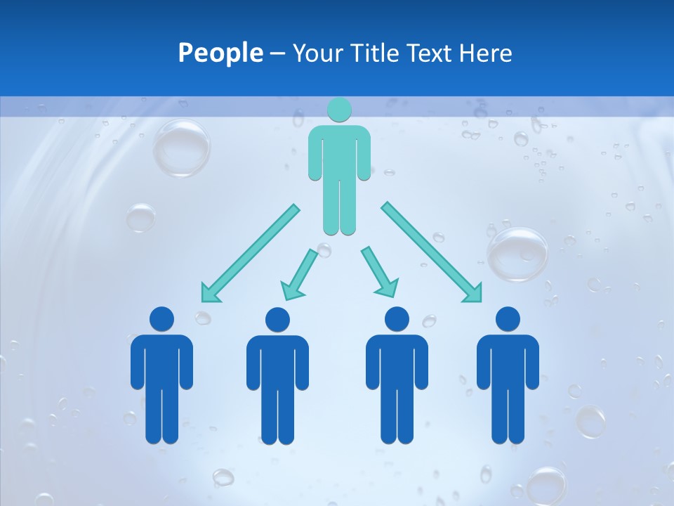 Underwater Blue Oceanlight PowerPoint Template