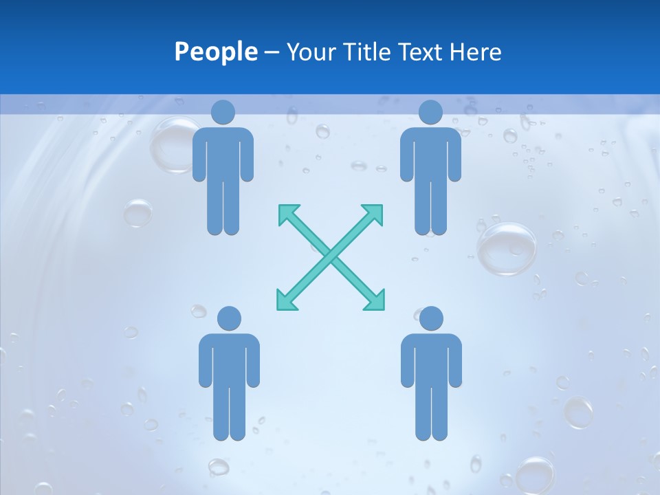 Underwater Blue Oceanlight PowerPoint Template