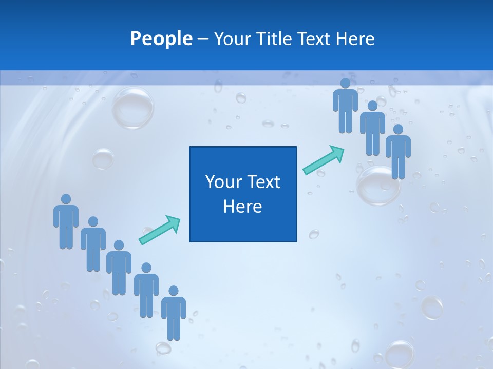 Underwater Blue Oceanlight PowerPoint Template