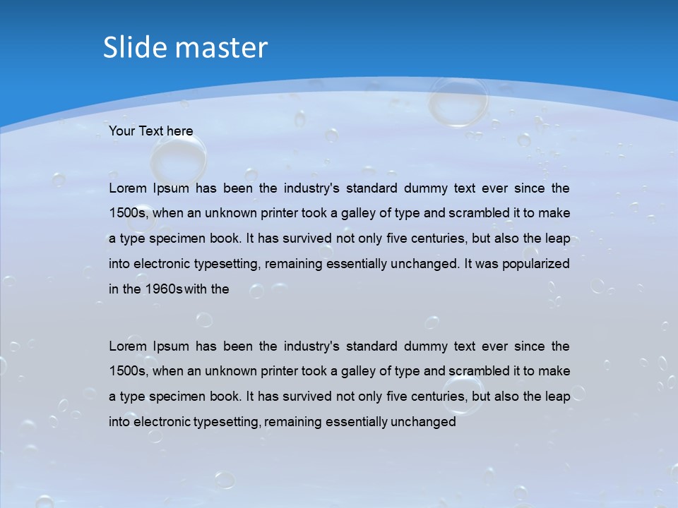 Hypothermia Oceanlight Apnea PowerPoint Template