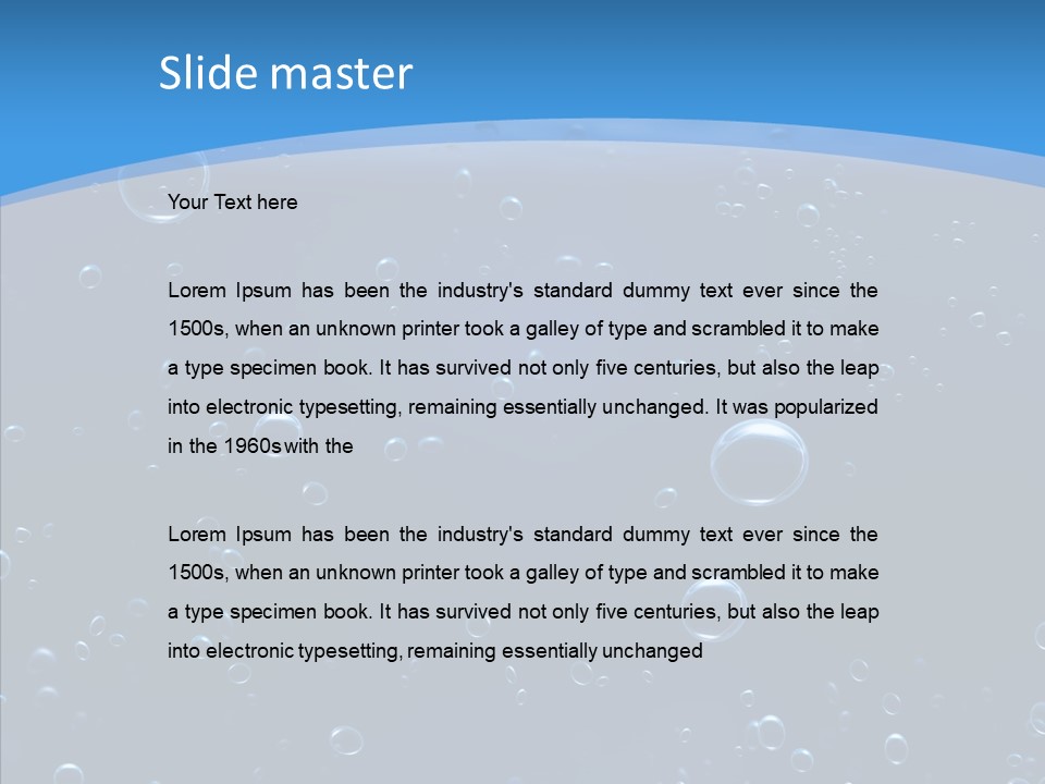 Hypothermia Oceanlight Apnea PowerPoint Template