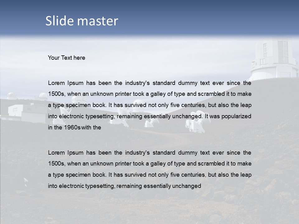 Telescope Landmark Architecture PowerPoint Template