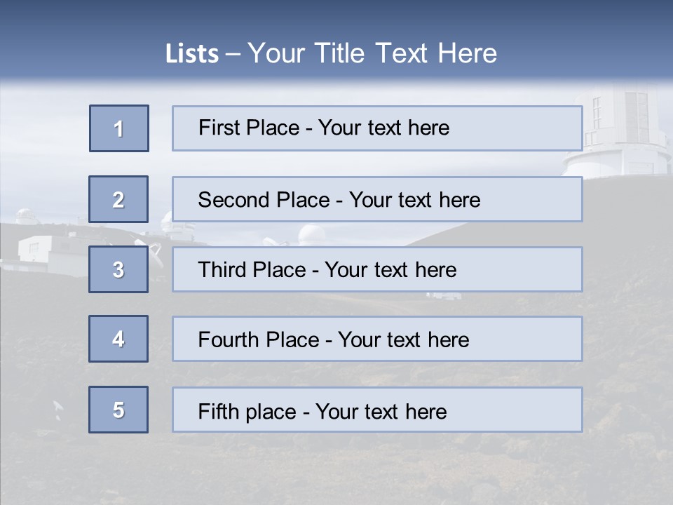 Telescope Landmark Architecture PowerPoint Template