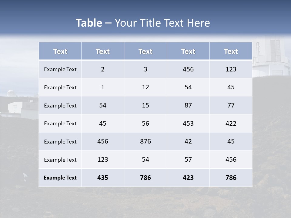 Telescope Landmark Architecture PowerPoint Template