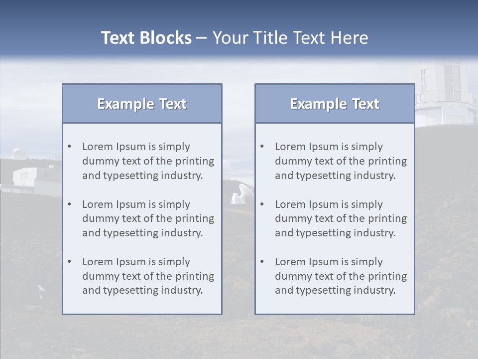 Telescope Landmark Architecture PowerPoint Template