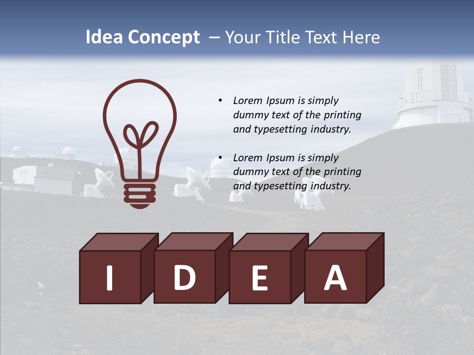 Telescope Landmark Architecture PowerPoint Template