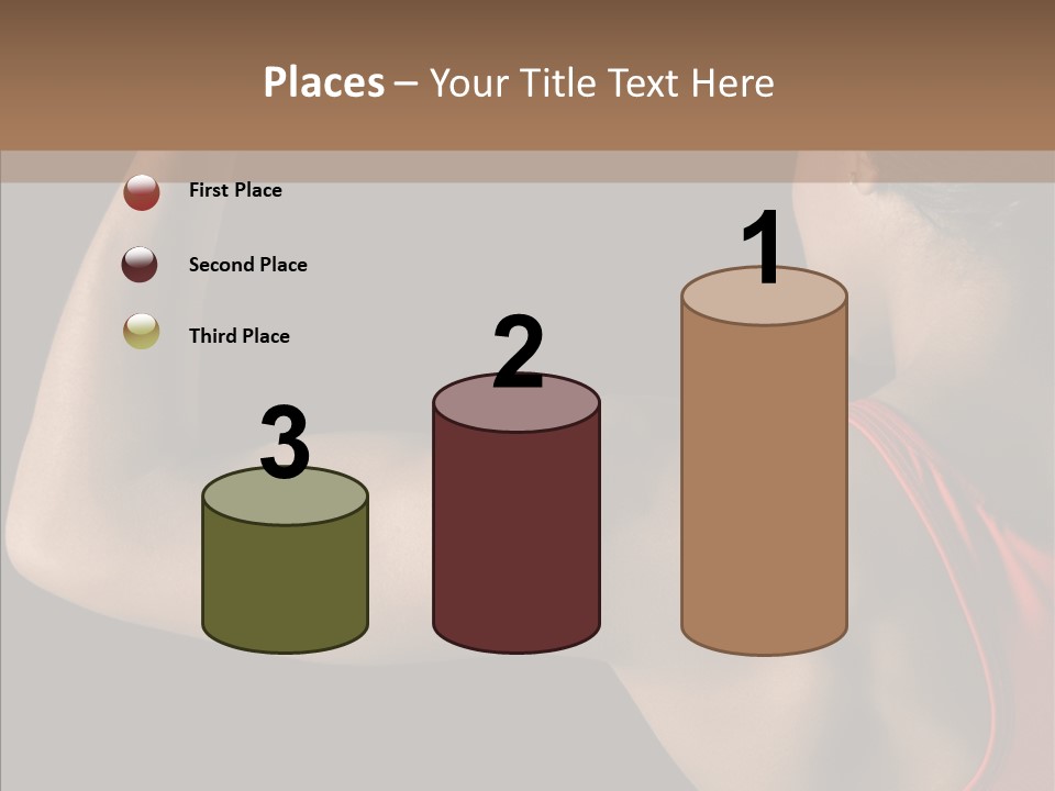 Indoors Strong African American PowerPoint Template