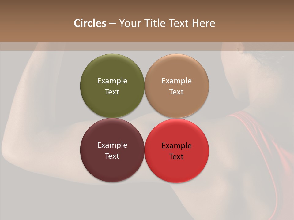 Indoors Strong African American PowerPoint Template