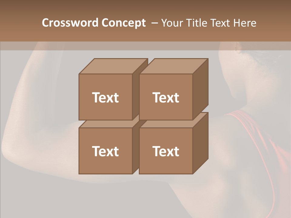 Indoors Strong African American PowerPoint Template