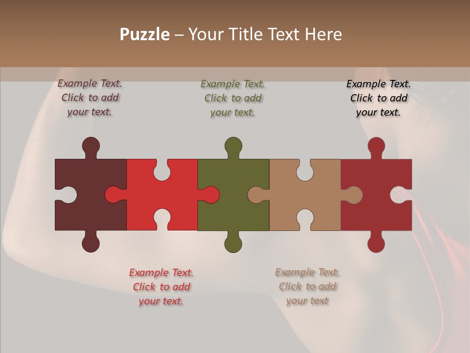 Indoors Strong African American PowerPoint Template