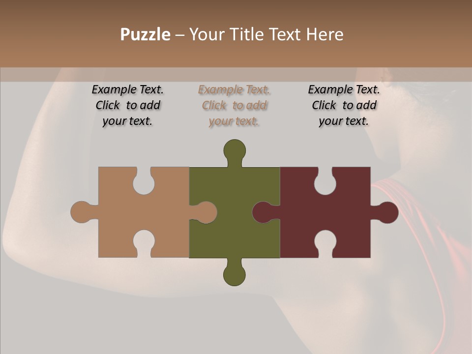 Indoors Strong African American PowerPoint Template