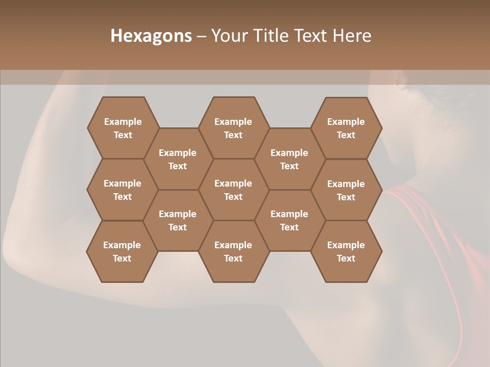 Indoors Strong African American PowerPoint Template