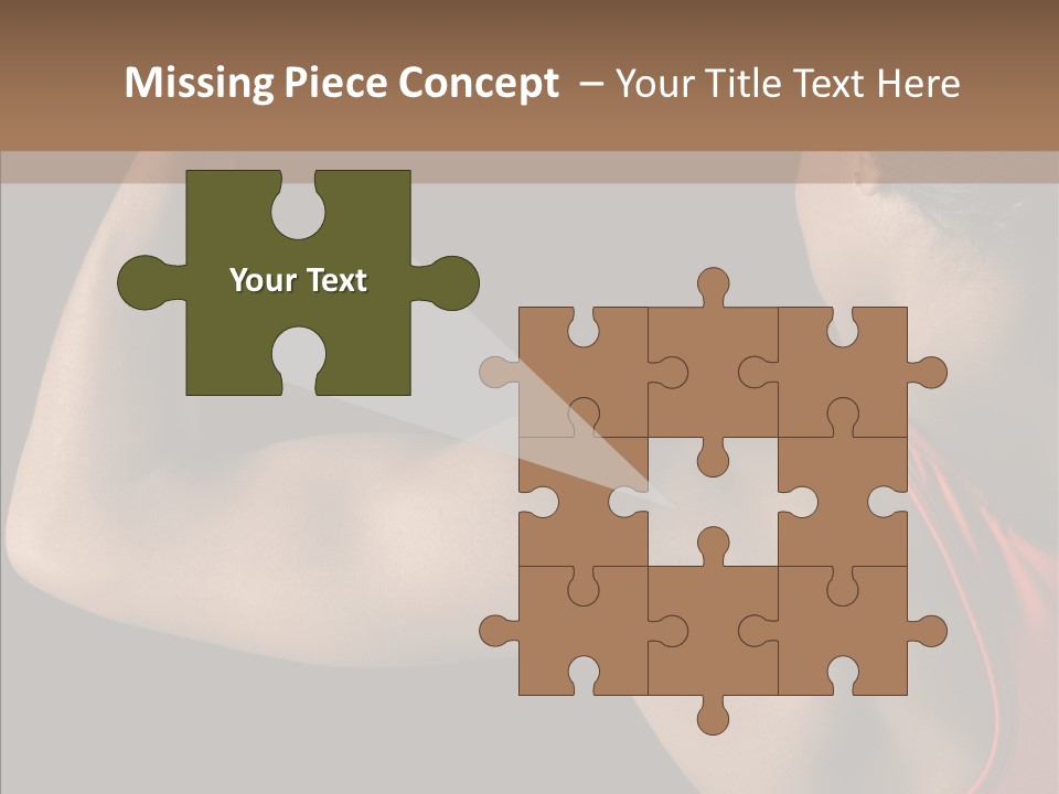 Indoors Strong African American PowerPoint Template