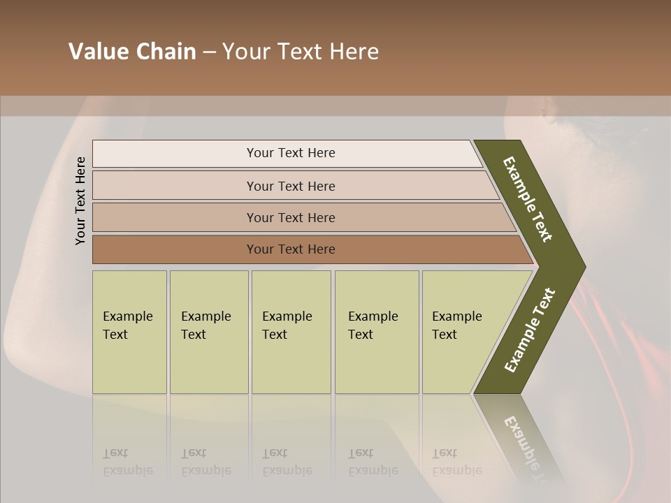 Indoors Strong African American PowerPoint Template