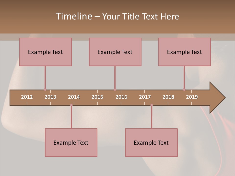 Indoors Strong African American PowerPoint Template