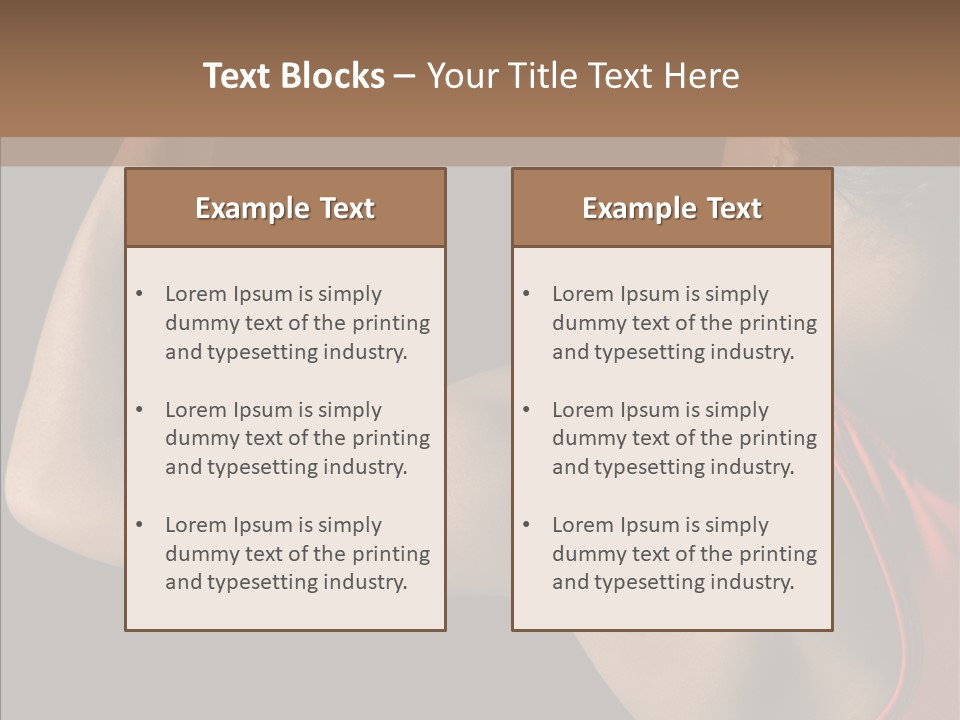 Indoors Strong African American PowerPoint Template