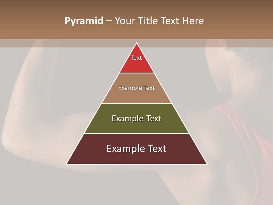 Indoors Strong African American PowerPoint Template