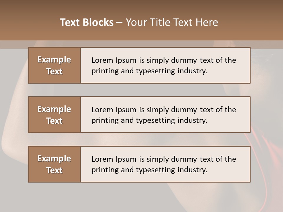 Indoors Strong African American PowerPoint Template