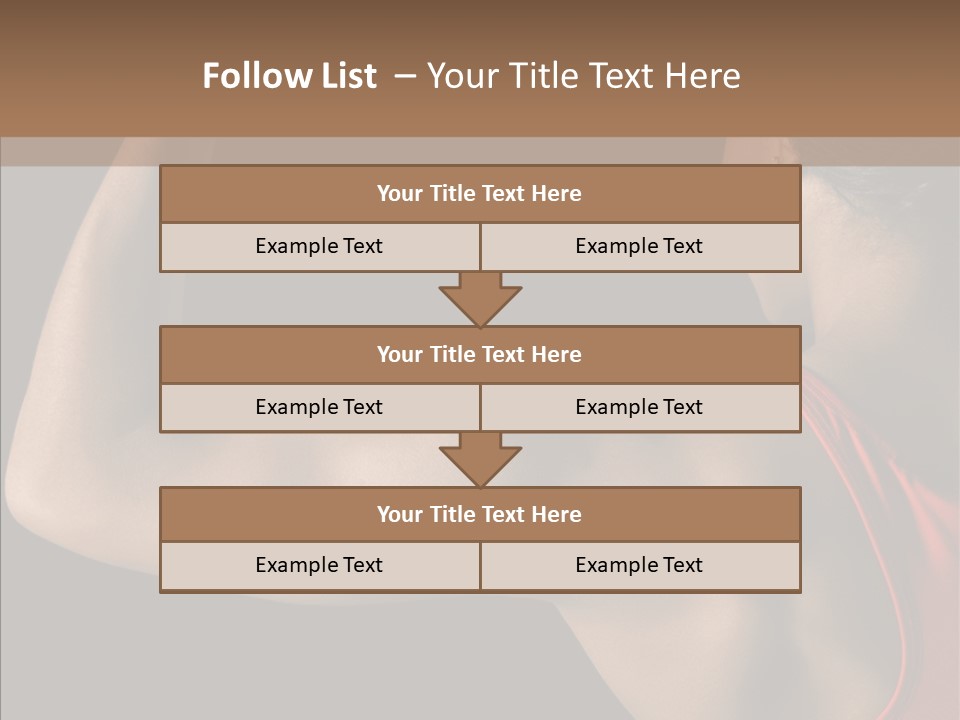 Indoors Strong African American PowerPoint Template