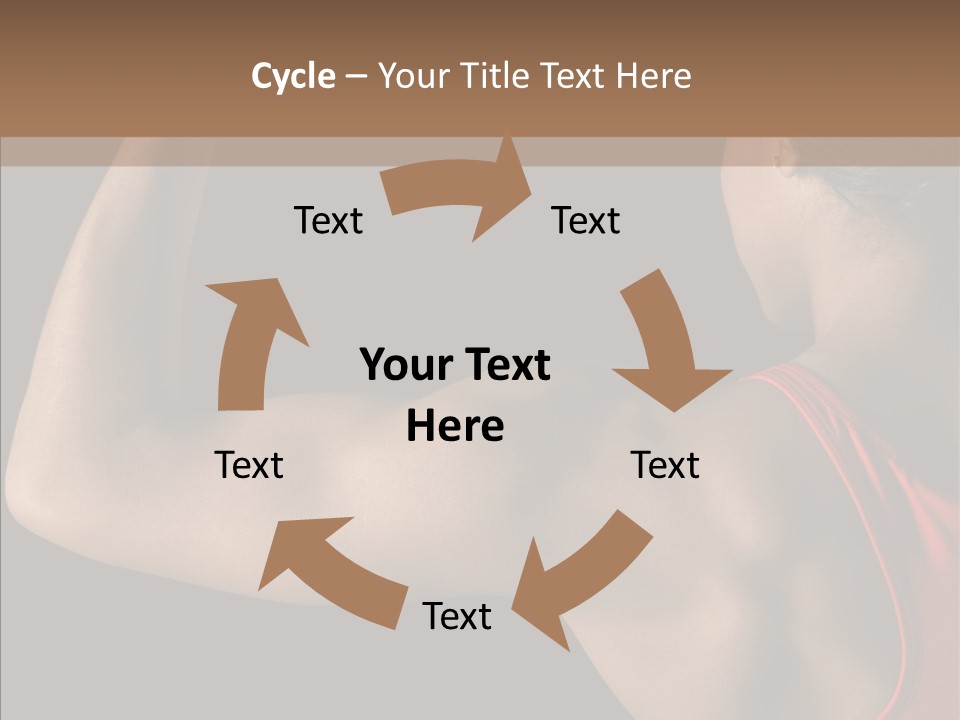 Indoors Strong African American PowerPoint Template