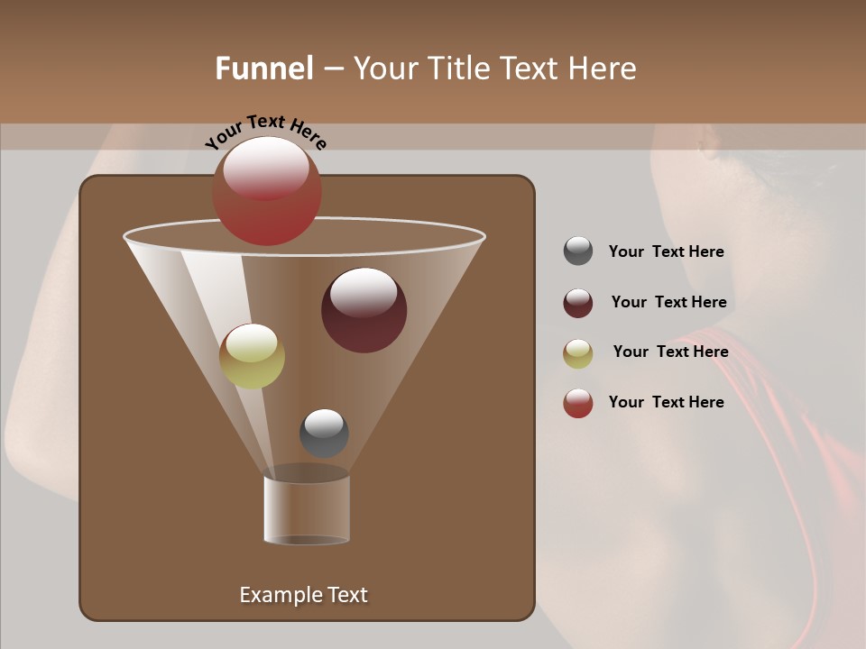 Indoors Strong African American PowerPoint Template