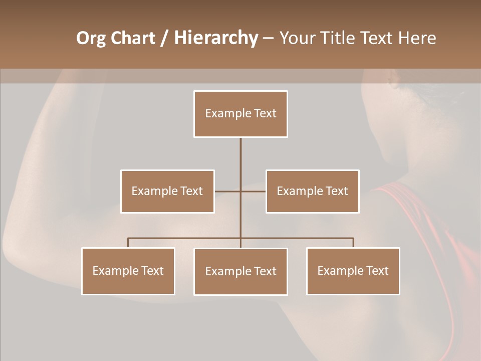 Indoors Strong African American PowerPoint Template