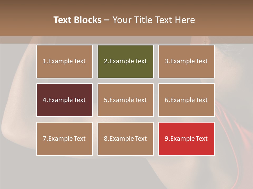 Indoors Strong African American PowerPoint Template