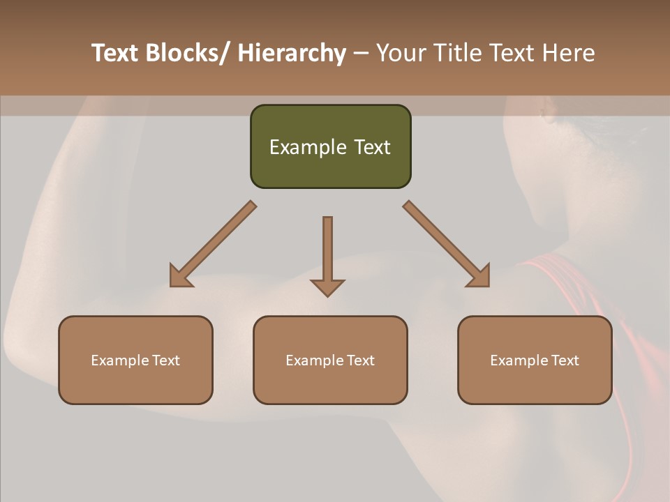 Indoors Strong African American PowerPoint Template